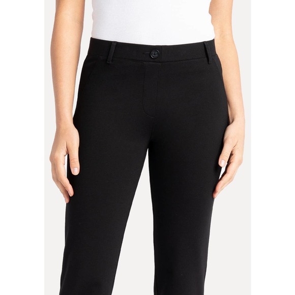 Betabrand Boot-Cut Classic Dress Pant Yoga Pants Black Size Medium Business Work - Picture 2 of 13